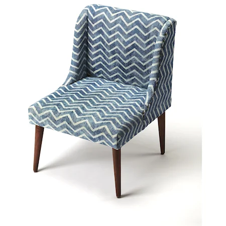 Newland Blue Slipper Chair